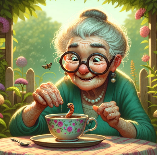 The Old Lady and Her Worm