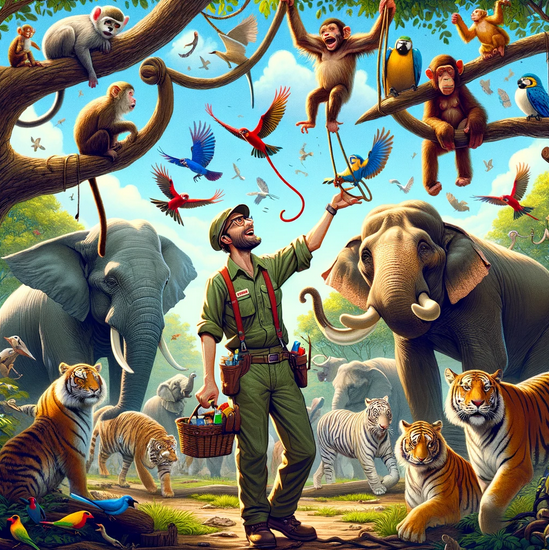 Zookeeper Ziggy is busy