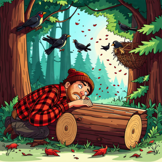 The Lumberjack Snores Loud